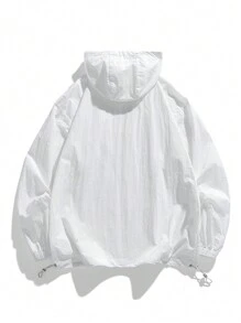 Women's Lightweight Breathable Loose Fit Couple Sunscreen Jacket For Summer - White - View 2