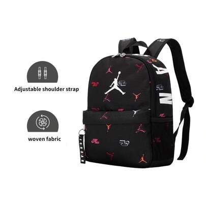 Jordan 女士轻便背包，户外运动休闲日用背包，可调节肩带和流苏设计，适合工作通勤，JD2213008TD-005