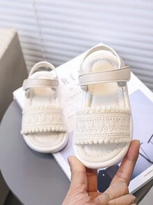 1 paar kindersandalen voor de zomer, veelzijdige Koreaanse stijl peuterband zachte onderkant jongens meisjes casual buitenschoenen