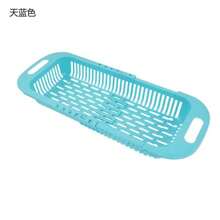 双层多功能洗碗/碗碟晾干架，可扩展塑料水果滤网篮，带沥水架