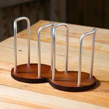 1 件胡桃木单/双杯架 - 适用于家庭、咖啡厅、办公室和酒店 - 彩色 - 查看 8