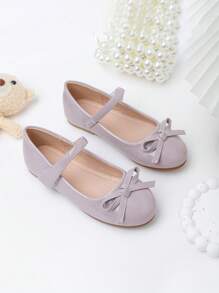 New Girls Comfortable Soft Bottom Fashion Casual Flat Shoes - Purple - View 4
