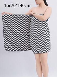 1/3pcs Coral Fleece Microfiber Non-Shedding 1pc Bath Towel/ Or 1pc Face Towel, Soft Absorbent Striped Bathroom Towel, Suitable For Bathroom, Pool, Beach Back To School For Beauty Salon Home Bathroom Shower Towels For Beauty Salon, Hotel Sports,Home Essentials, Towel, Skin Care Bath Towel Sheet