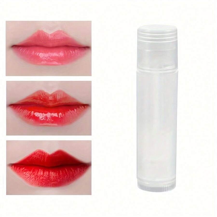 1/10pcs,DIY Manual Lipstick Tube 5g Flat Cap Lipstick Tube Wax Tube Lipstick Empty Bottle Portable