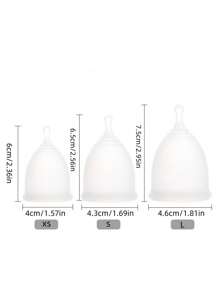 1pc Silicone Menstrual Cup, Anti-Leakage Women Period Care Cup, Reusable Alternative To Sanitary Pads