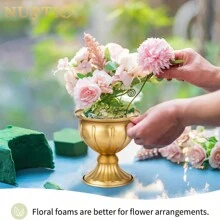 2szt. metalowe wazony, 5,25 cala (13,3 cm) wysokości, odpowiednie do dekoracji centralnych wesel, restauracji, małych doniczek, doniczek zewnętrznych, centralnych elementów stołu w pomieszczeniach, rocznic i urodzin