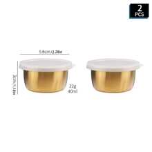 2/4/6pcs 304 Gold And Silver Stainless Steel Thickened Dipping Saucer With Lid For Sauces, Cheese And Tomato Dipping Sauces, Separating Dipping Saucers, Seasoning Dishes, Small Size And Easy To Clean, Room Utensils, Suitable For Barbecue, Hot Pot, Travel, Picnic,School Supplies - Silver - View 18