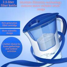 Jarra purificadora de agua de uso doméstico de 2,5 L/99 OZ - Azul - Ver 3
