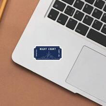 Night Court" Fantasy Vinyl Sticker - Reusable, Glossy Finish For Laptops, Water Bottles & More | Ideal Gift For Book Lovers & Mystical Decor Enthusiasts, Book Stickers - Multicolor - View 2