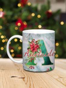 1 Stück 330ml Tasse mit individueller Initialen-Monogramm Gravur, personalisiertes Geschenk zum Valentinstag, Familienandenken, individualisierbar mit Foto, Text und Name, ideales Geschenk für den Partner, personalisierte Kaffeetasse - Valentinstag, Geburtstag, Jahrestag und andere Anlässe - Stil 2 - Übersicht 5