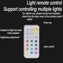 1 件无线聚光灯，电池供电 LED 聚光灯，磁性 13 种色温，植物生长灯，带遥控器的聚光灯，用于展示艺术飞镖目标图片 - 多色射燈 - 查看 8