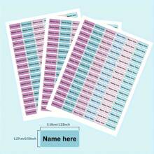 96pcs Personalized Labels, Custom Name Labels For School Supplies, Lunch Box, Books, Water Cup And Toothbrush Labels, 1.18inch*0.5inch, Water Droplet/ Splash Proof, Not Water Immersion Proof