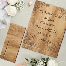 1 stuk bruiloft herdenkingstafel decoratiebord | Bruiloft houten decoratie | Houten gastvrijheid troostgeschenk, herdenkingsliefde bruiloft bord | Houten welkom land bruiloft bord, ideale bruiloft tafeldecoratie