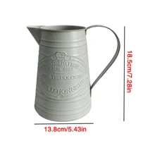 1 pieza Jarrón de flor de metal vintage desgastado, Decoración del hogar