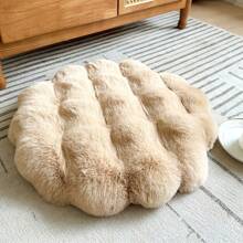 1 件毛绒蓬松圆形地毯，柔软蓬松，易于清洁，适用于卧室、客厅、衣柜、梳妆台 - 多种颜色可选