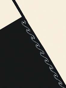 1pc Women's Solid Color Chiffon Face Veil, Black With Buckle, Suitable For Hijab, Burqa, Veil, Headscarf And Khimar Abaya Women Veil - Multicolor - View 7