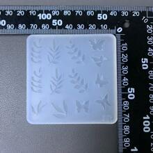 Leaf & Butterfly Epoxy Resin Casting Mold, Silicone Mold Accessories, Resin Liquid Mold, Resin Key Chain Silicone Mold, Resin Mold