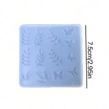 Leaf & Butterfly Epoxy Resin Casting Mold, Silicone Mold Accessories, Resin Liquid Mold, Resin Key Chain Silicone Mold, Resin Mold