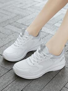 Suitable For Office Workshop Factory Women's Non Slip Work Shoes Soft Soled Lace Up Running Shoes Women's Footwear Women's Steel Head Industrial Work Shoes Breathable Low Top Knitted Sports Shoes Light Outdoor Work Shoes