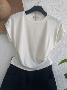 T-Shirt - 奶油色 - 查看 1