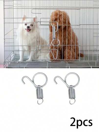 2 خطاف باب قفص، خطافات تعليق باب قفص الأرانب بنابض، اكسسوارات قفص التربية خطافات باب بنابض، خطافات تعليق باب قفص الأرانب بنابض، خطافات باب بنابض، خطافات تعليق باب قفص الحمام، خطافات تعليق مخصصة لباب القفص، أقفال أبواب القفص