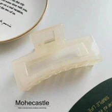 3pcs/1pc Extra Large Hair Claws Suitable For Thick Hair, Square Hair Clips For Women, Rectangular Non-Slip Clips,Hair Accessories,Claw Clips,Hair Jaw Clip,Hair Clutch