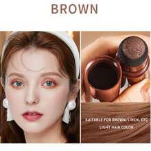 2支装黑色或棕色发际线遮瑕笔/发际线阴影粉棒/防水补色发根/快速遮盖白发/发际线阴影笔 - 彩色 - 查看 11