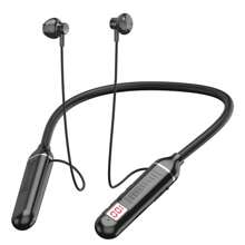 1 件磁性设计按钮控制柔软舒适硅胶灵活颈带 HiFi 立体声无线耳机，时尚无线音乐耳机，播放时间长达 50 小时 - 彩色 - 查看 12