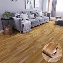 1 卷超厚仿木纹粘性地板/墙贴,防水 PVC 防滑即撕即贴壁纸,适用于厨房、浴室、卧室、客厅地板、台面、家具礼品生日毕业房间装饰墙面装饰浴室装饰卧室装饰房间装饰用品客厅装饰家居装饰客厅墙纸贴纸墙贴 - 彩色 - 查看 7