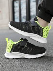 Giày thể thao thời trang nhẹ thoải mái mùa xuân mới cho thanh thiếu niên, giày thường ngày đế mềm thoáng khí mới 2025 cho bé trai và bé gái, thích hợp để đi học, đi làm và mặc hàng ngày - màu xanh lá - Xem 2