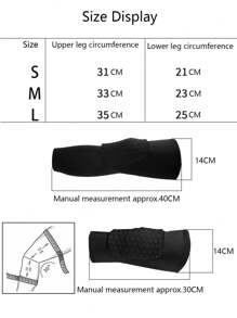 1 pieza Protector de rodilla de licra extendido para estudiantes, equipo de protección para baloncesto y fútbol, protector de pierna deportivo, protector de rodilla anti colisión en panal para accesorios de gimnasio, rodilleras deportivas, rodilleras de gimnasia