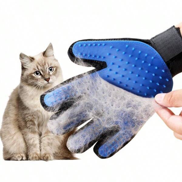 1 pezzo/1 paio Guanto spazzola per rimozione pelo per animali domestici cani e gatti, guanto in silicone per massaggio e pulizia per animali, con rete traspirante, opzione di più colori