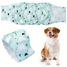5 pièces de bandes ventrales premium lavables pour chien mâle dans des motifs assortis - couches étanches, douces et confortables pour chiens de petite à moyenne taille, tailles S-XL - polyester, alternative de haute qualité aux jetables, bandes ventrales pour chiens mâles