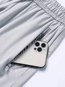 3pcs/Set Women's Lightweight High Waist Straight Leg Quick Dry Pants, Casual & Outdoor Sports Running Cropped Trousers For Summer