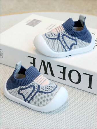 Yibubu Blue Baby Shoes Mesh Breathable Kids Boy Shoes, Soft-Sole Non-Slip Newborn First Walker Girls Shoes, Infant Outdoor Sneakers Toddler Shoes Indoor Floor Slipper