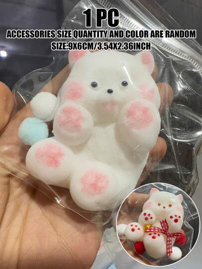 1個 かわいいストレス解消パン屑ベアー:デスクやお出かけに最適な携帯用スクイーズィーおもちゃ、14歳以上の青少年向けリラックスタバス スクイーズィーおもちゃ、楽しく面白い感覚遊び、クリスマス、ハロウィーン、誕生日プレゼントに最適なホリデーギフト