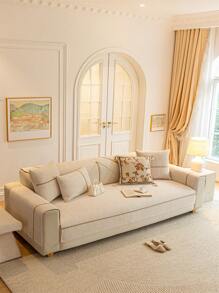 1件装雪尼尔提花沙发垫套，轻盈奢华，简约时尚，防滑、防尘、防刮，保护沙发，四季皆宜，适用于卧室、客厅和书房