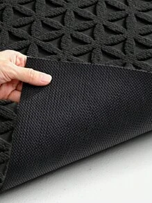 DAJIANG 1 Stück - Schwarzer gestreifter rechteckiger geometrischer Vintage Türvorleger, moderner Stil Ganzjahres-Eingangsmatte aus Polyester, ausbleichfest, flach, rutschfest, leicht zu reinigen, geeignet für Terrasse, Innen-, Außenbereich, Garten, Flur Heimdekoration, Frauen Valentinstag Geschenk Geburtstag Freund Freundin Badezimmer Deko Badematte Bodenbelag Outdoor Teppich Türmatte Herbstdekoration Badezimmer Accessoires Rückkehr zur Schule Eingangsbereich Dekoration