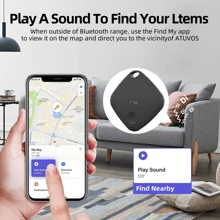 1pc Global GPS Tracker & Bluetooth Locator, Key Finder, Bag, Pet, Backpack, Tablet, Laptop, Item Finder, Smart Tracking Device, Compatible With Apple Find My App