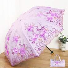 1把复古蕾丝阳伞，防风防紫外线，礼品伞，婚礼伞，公主伞（拍照用），多种颜色可选，夏季降温，海滩，旅行，春夏必备，伴娘礼物，房间，卧室装饰，海滩，旅行，男女通用，度假，可爱小物，母亲节礼物，卧室装饰，花园，厨房装饰，夏季，海滩，旅行必备，房间装饰，软萌，毕业季礼物 - 彩色 - 查看 4