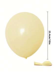 Juego de 10/30/50 globos de látex redondos de 5/10/12 pulgadas de estilo macaron. Globos creativos para decorar bodas, ambientes de fiestas, Navidad, decoración de bodas, decoración del hogar, decoración de habitaciones, obsequios de fiesta para la novia, decoraciones de cumpleaños, decoraciones de fiesta, decoraciones de despedida de soltera, decoraciones de graduación. - macarrón amarillo - Ver 17