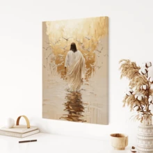 1 幅耶稣基督绘画，卧室客厅走廊的理想礼物，墙壁艺术，墙壁装饰，房间装饰，桌面装饰，防水，适用于卧室、客厅、书房、酒店酒吧、走廊、防水壁画