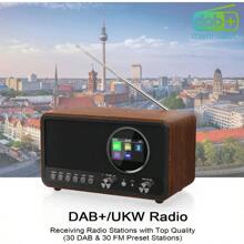 Monodeal DAB Radio With Bluetooth DAB+ DAB Plus Digital Radio FM Radio HiFi Speaker 5W TFT Display Radio With 60 Presets Sleep Timer Snooze - Black1 - View 3