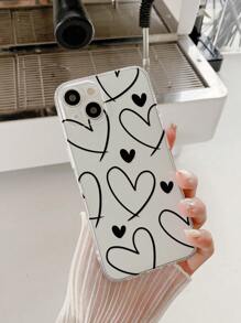 Precision Hollow Love Pattern Scratch-Resistant Soft Phone Case Waterproof Shockproof Anti-Fall - Multicolor - View 2