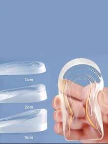 1双增高鞋垫，半垫，轻便，舒适，透气，吸汗，抗菌，不变形，适合休闲鞋和运动鞋 - 無色 - 查看 4