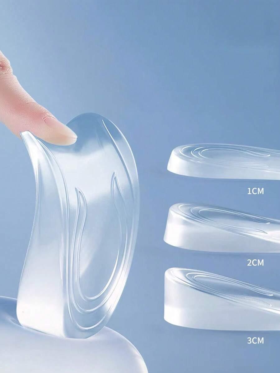 1双增高鞋垫，半垫，轻便，舒适，透气，吸汗，抗菌，不变形，适合休闲鞋和运动鞋 - 無色 - 查看 1