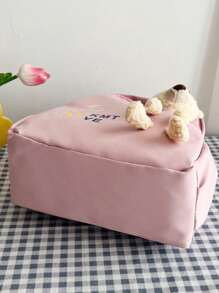 Fashionable And Cute Versatile Large-Capacity Ladies Shoulder Bag Women Backpacks - Pink - View 7