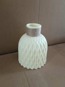 زهرية بنمط موجات المياء البلاستيكية لترتيب الزهور، أصيص زهور DIY، ديكور منزلي شبيه بالخزف، زخرفة غرفة، زهرية زجاجية