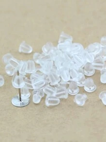 约 100 个透明塑料耳塞帽，适合女性日常使用