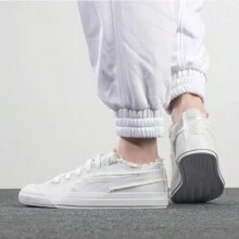 Puma Zapatillas de lona clásicas, cómodas y de suela baja